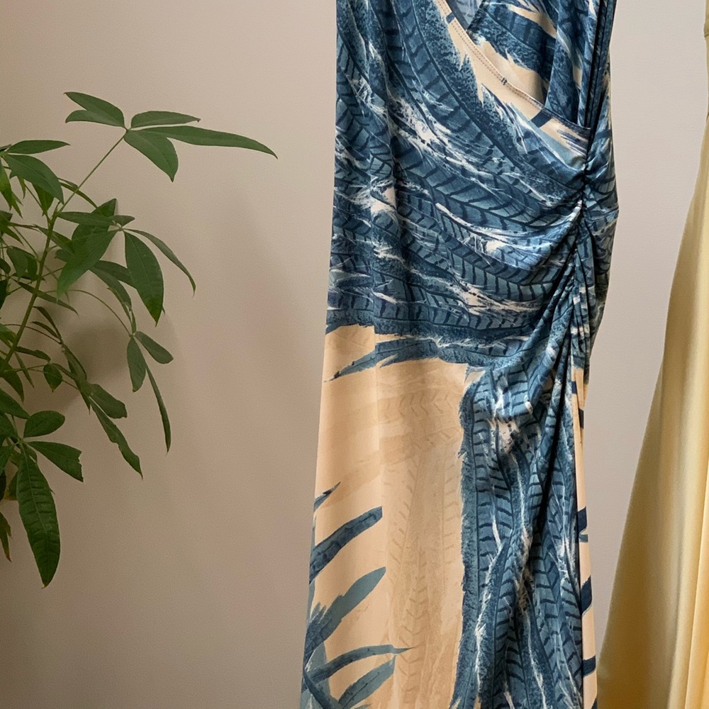 EUC RUCH FAUX WRAP DRESS - Picture 6 of 8